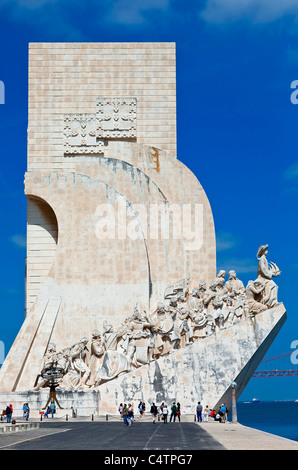 L'Europe, Portugal, Monument aux découvertes à Lisbonne Banque D'Images