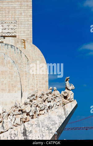 L'Europe, Portugal, Monument aux découvertes à Lisbonne Banque D'Images