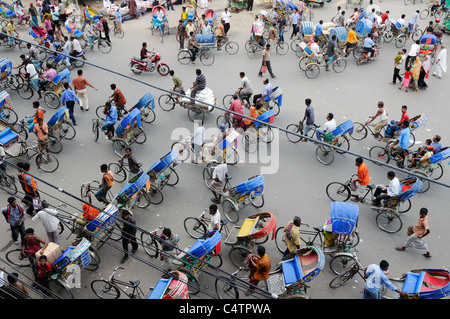 Une scène de rue à Bogra, Bangladesh Banque D'Images