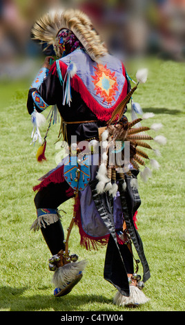 POW WOW DES INDIENS D'AMÉRIQUE Banque D'Images