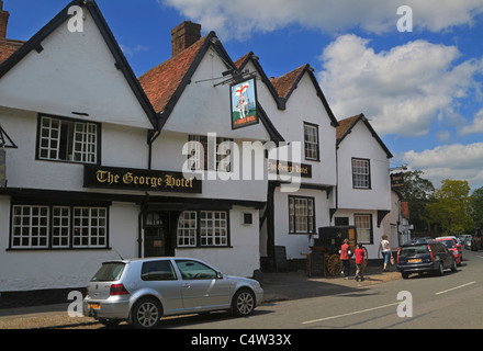 Le George Hotel, à Dorchester-on-Thames, Oxfordshire. Banque D'Images