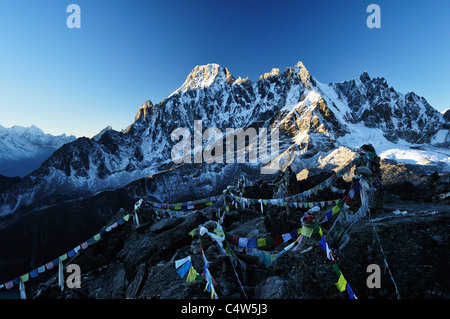 Vue depuis Gokyo Ri, Gokyo, parc national de Sagarmatha, Khumbu, district de Solukhumbu, Sagarmatha, Purwanchal, Népal Banque D'Images