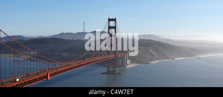 Le Golden Gate Bridge, San Francisco, California, USA Banque D'Images