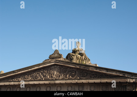 L'Écosse, Édimbourg. Royal Scottish Academy, détail du toit. Banque D'Images