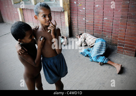 Une scène à Dhaka, Bangladesh Banque D'Images