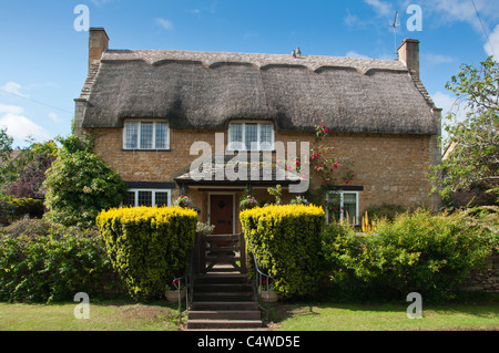 Cotswold cottage de chaume à Chipping Campden, Gloucestershire, Royaume-Uni Banque D'Images