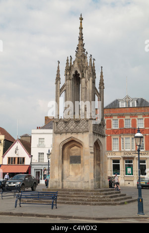 La Croix du marché, construit en 1814 et d'un marché à Devizes, Wiltshire, Angleterre. Banque D'Images