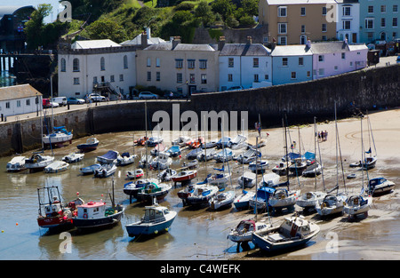Port de Tenby, Pembrokeshire, Pays de Galles, Royaume-Uni Banque D'Images