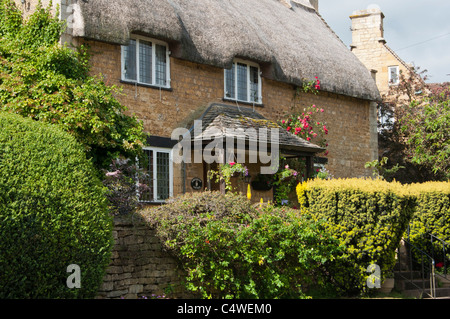 Cotswold cottage de chaume à Chipping Campden, Gloucestershire, Royaume-Uni Banque D'Images