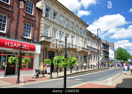 High Street, Burton upon Trent, Staffordshire, Angleterre, Royaume-Uni Banque D'Images