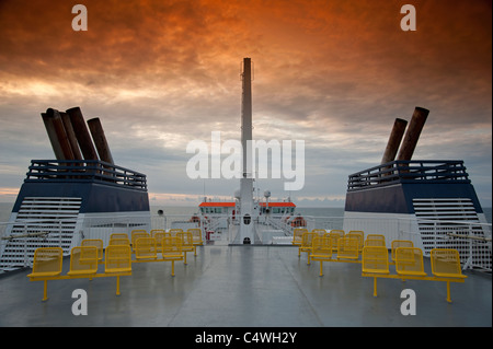 Ferry Northlink MV Hrossey enroute aux Shetland d'Aberdeen 7311 SCO Banque D'Images