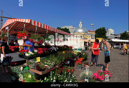 Scandinavie Finlande Turku Kauppartori place du marché le samedi Banque D'Images