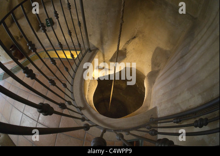 Les sassi de Matera. Maison de l'eau - musée de citernes et de canalisations utilisées pour des centaines d'années pour stocker et fournir de l'eau fraîche Banque D'Images