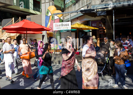 Rama Hare Krishna mantra chant parade Banque D'Images