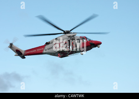 Hélicoptère de sauvetage de la Garde côtière G-L'ADRD Banque D'Images