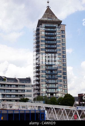 Chelsea Harbour sur la Tamise, Londres Banque D'Images