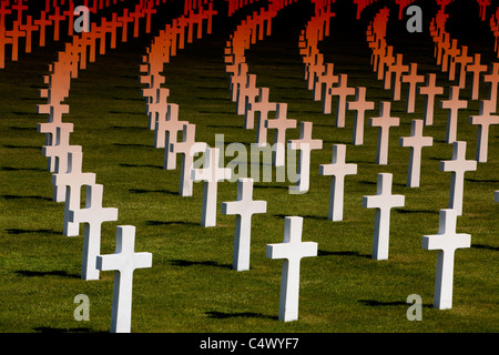 Henri-Chapelle American Cemetery and Memorial cimetière Américain à Henri-Chapelle, Belgique, Europe Banque D'Images