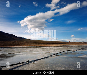 Projet d'assainissement des vieux, Owens Lake, Californie Banque D'Images