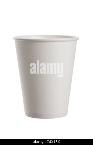 White Paper Cup close up Banque D'Images