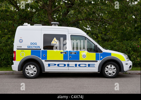 Une Ford Connect British Transport Police Dog Van Banque D'Images