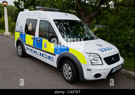 Une Ford Connect British Transport Police Dog Van Banque D'Images