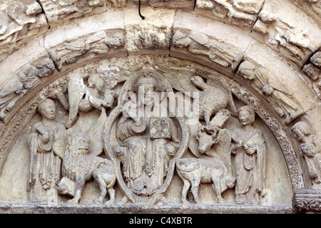 Eglise de Saint Michael, Estella-Lizarra, Navarra, Espagne Banque D'Images