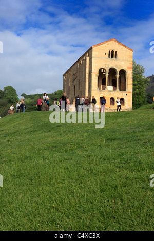 Eglise St Mary au Mont Naranco (Site du patrimoine mondial de l'UNESCO), près de Oviedo, Asturias, Espagne Banque D'Images