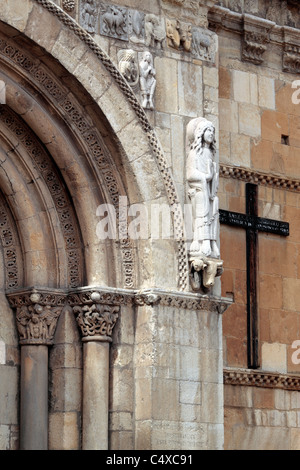 Basilique de San Isidoro, Leon, Castille et Leon, Espagne Banque D'Images