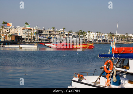 Le port dans la ville de Paphos, Chypre Banque D'Images