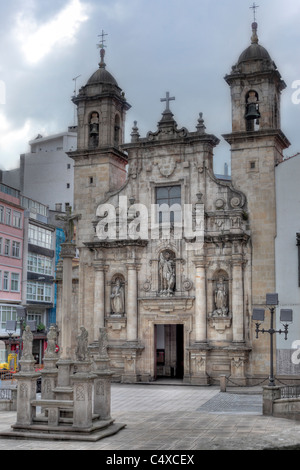 San Jorge Church, La Corogne, Galice, Espagne Banque D'Images