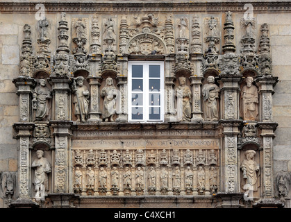 L'hôtel Parador, Santiago de Compostelle, Galice, Espagne Banque D'Images