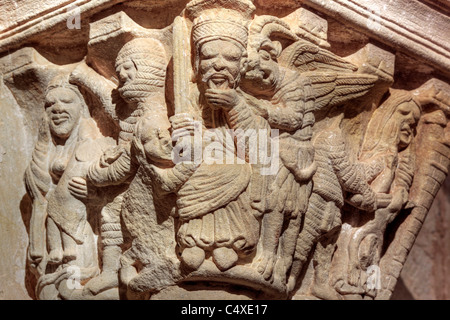 Église romane de San Juan de Duero (12ème siècle), Soria, Castille et Leon, Espagne Banque D'Images