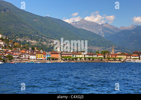 Vue sur la promenade de Lugano au Tessin Banque D'Images