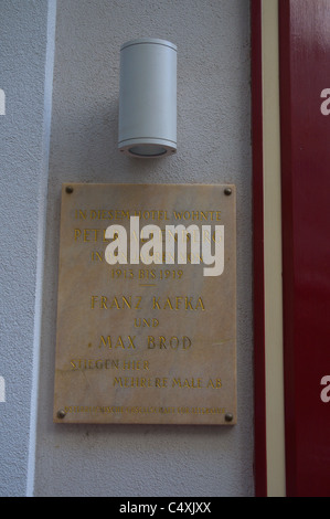 Graben Hotel exterior où Franz Kafka et Max Brod séjourné au début de 20e siècle Innere Stadt Vienne Autriche Europe centrale Banque D'Images