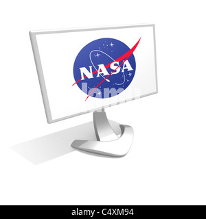 Symbole du drapeau le logo de la NASA Banque D'Images