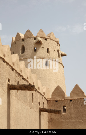 Tour de l'ancien Al Jahili fort à Al Ain, Abou Dhabi Banque D'Images