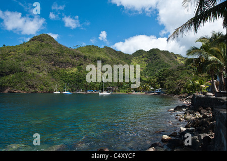 Wallilabou Bay, jeu de Pirates des Caraïbes, film, St Vincent et les Grenadines. Banque D'Images