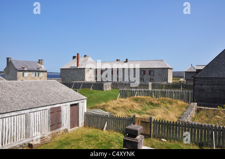 Village de la Forteresse-de-Louisbourg Banque D'Images