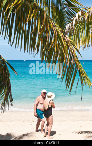 Partie inférieure de la baie, Bequia, St Vincent & les Grenadines. Banque D'Images