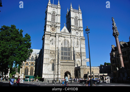 La grande porte de l'Ouest, l'abbaye de Westminster, Westminster, City of westminster, Greater London, Angleterre, Royaume-Uni Banque D'Images