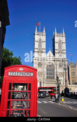 La grande porte de l'Ouest, l'abbaye de Westminster, Westminster, City of westminster, Greater London, Angleterre, Royaume-Uni Banque D'Images