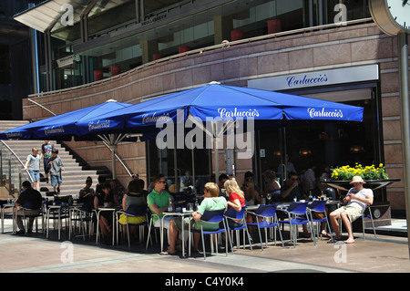 Carluccio's Restaurant, Reuters Plaza, Canary Wharf, London Borough de Tower Hamlets, Greater London, Angleterre, Royaume-Uni Banque D'Images