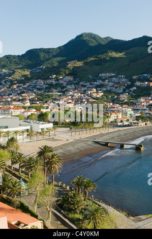 Matin, Machico, l'île de Madère, Portugal Banque D'Images