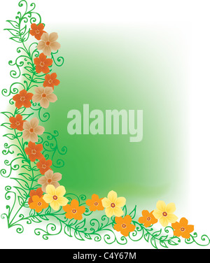 Floral raffiné en couleur de vignette LXXXIII Banque D'Images