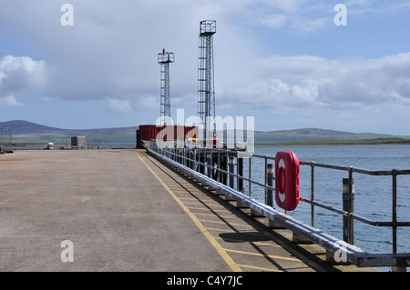 Le terminal de ferry de Stromness, Orkney, continentale, en Écosse. Banque D'Images