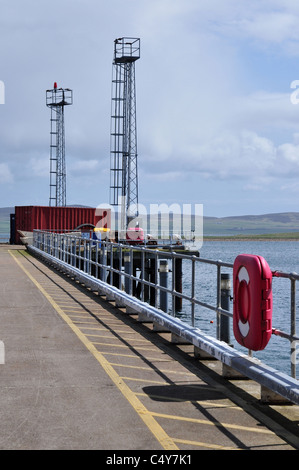 Le terminal de ferry de Stromness, Orkney, continentale, en Écosse. Banque D'Images