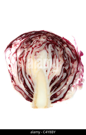 Salade de radicchio, salade d'endives rouges. Banque D'Images