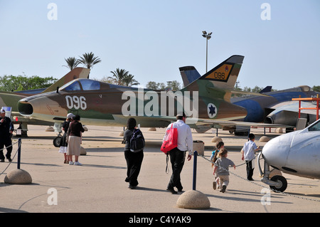 Israël, Hazirim, près de Beer Sheva, musée de l'air israélienne. Le centre national d'Israël du patrimoine aéronautique. Banque D'Images