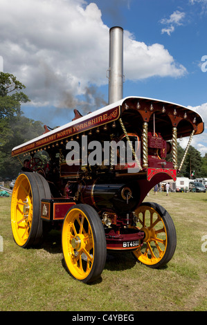 Moteur de traction à vapeur juste à vapeur Banque D'Images