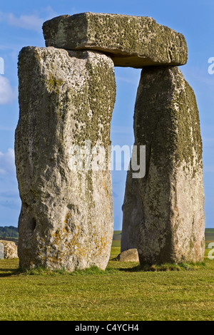 Stonehenge - site historique dans le Wiltshire, Angleterre. Banque D'Images